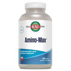 KAL Amino Max bottle front view, a daily nutrient companion for balanced energy