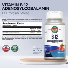 KAL B12 Activemelt tablet dissolves quickly for easy daily use