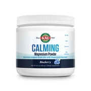 KAL Calming Magnesium blueberry powder tub for daily relaxation.
