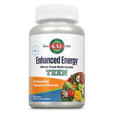 Kal Enhanced Energy teens tablets in bottle front view for convenient daily use.