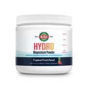 KAL Hydro Magnesium Plus Electrolytes powder tropical punch tub for sugar-free hydration.