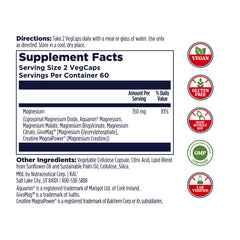 KAL Magnesium Complex 7 capsules ready for two-capsule serving