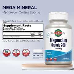 KAL bottle label highlights chelated magnesium benefits