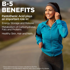 Close-up of KAL Pantothenic Acid 1000mg tablets for daily use.