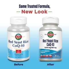 KAL Red Yeast Rice CoQ10 Tablet capsules for easy daily supplementation.