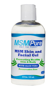 Kala Health MSMPure Max Strength gel bottle label for premium skin care.
