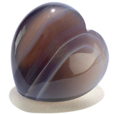 KALIFANO agate heart carving with smooth finish for calming spaces.