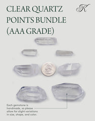 KALIFANO information card included with quartz points for crystal education