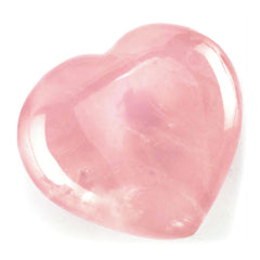 Kalifano Rose Quartz Heart worry stone for calm moments and focus