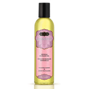 KAMA SUTRA Pleasure Garden oil bottle closeup for calming at-home massages