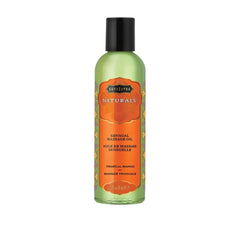 KAMA SUTRA Tropical Mango massage oil bottle offers quick-absorbing, non-greasy relaxation