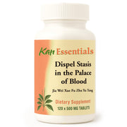Kan Herb Dispel Stasis bottle highlights a pet supplement supporting circulation and balance.