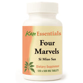 Kan Herb Four Marvels bottle front with clear label for easy dosing for pets.