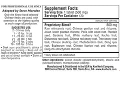 Kan Herbs Damp Heat Derma Relief tablets close-up for dogs and cats skin support
