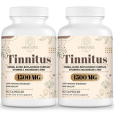 Kanacoufce tinnitus 1500mg bottle shows daily dosage and quality.