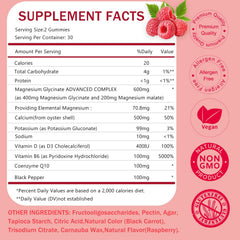 KangRiXin magnesium glycinate gummies close-up shows soft chew texture with sugar-free convenience.