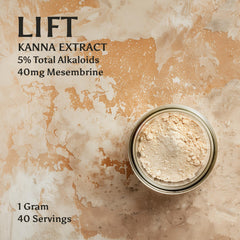 Kanna Lift microscoop spoon enables precise powder portions for consistent dosing.