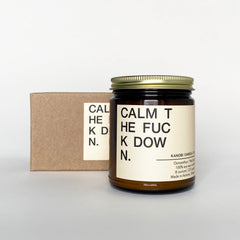 Kanobi Candle Co. Wick close-up showing lead-free and zinc-free safety features