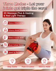 Kaoudt knee massager in 3D ergonomic design for a comfortable fit