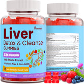 Kaourso Liver Detox Repair Gummies bottle front view, delicious daily support.