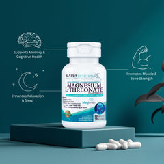 Kappa Nutrition MagBrain magnesium L-threonate details for cognitive support.