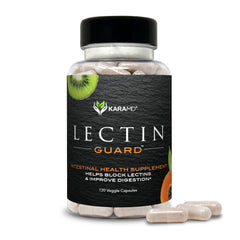 KaraMD Lectin Guard bottle front for trusted gut health and non-GMO formula.