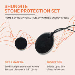 Karelian Heritage shungite pendant 50x30x5 mm for on-the-go balance and style.