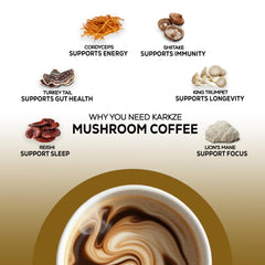 KARKZE On-the-go mushroom coffee pack for easy daily nourishment