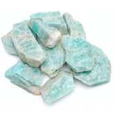 Karma Gems Amazonite, piedra cruda 1 lb para pulido y talla.