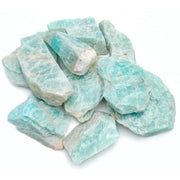 Karma Gems Amazonite, piedra cruda 1 lb para pulido y talla.
