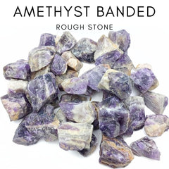 Karma Gems amethyst banded tumble-ready stones for cabbing and polishing projects