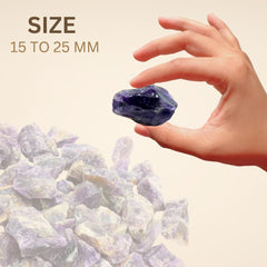 Karma Gems amethyst tumbler stones 1lb for crafting and calming displays.