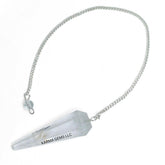 Karma Gems clear quartz pendulum for energy work and emotional clarity