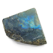 Karma Gems Labradorite rough stones for calming meditation practice.