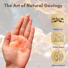 Karma Gems Red Aventurine decorative stone ideal for Reiki, Vastu, and decor