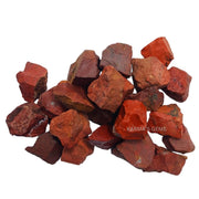 Karma Gems Red Jasper raw stone closeup showing natural texture for grounding energy.