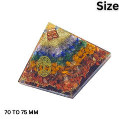Karma Gems Seven Chakra Pyramid sodalite layer enhances clarity during mindful breathing