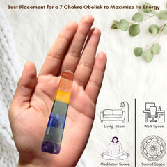 Karma Gems seven chakra tower facets sparkle to enhance grid work