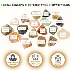 karma gems uneven rough crystals ideal for decorative displays or crystal grids