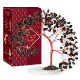 KARMAPLEDGE Black Obsidian Tree base showcases grounding artistry for any space.