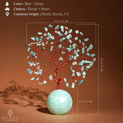 KARMAPLEDGE crystal tree on office desk supports focus and well-being