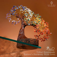 KARMAPLEDGE crystal tree life on desk decor adds serenity and visual appeal