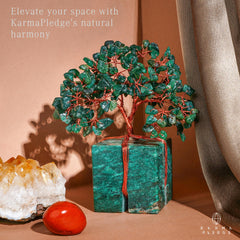 KARMAPLEDGE Crystal Tree Life home office decor elevates space with calming charm