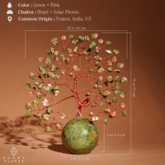 KARMAPLEDGE crystal tree life leaves add subtle sparkle to decor.