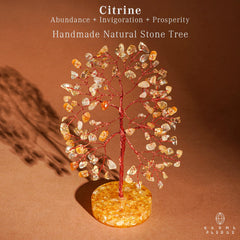 KARMAPLEDGE Crystal Tree in an office setup for a harmonious workspace