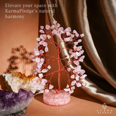 KARMAPLEDGE crystal-tree shelf display adds harmonious ambiance to any room