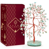 KARMAPLEDGE crystal tree tabletop decor promoting balanced energy and serene spaces
