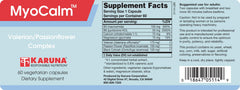 MyoCalm ingredients scene featuring valerian and magnesium for neuromuscular balance