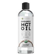 Kate Naturals MCT oil being poured into coffee for a smooth energy boost