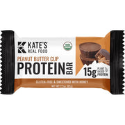 Kate’s Real Food Peanut Butter Cup Bar 12-pack for on-the-go protein and satisfying flavor.